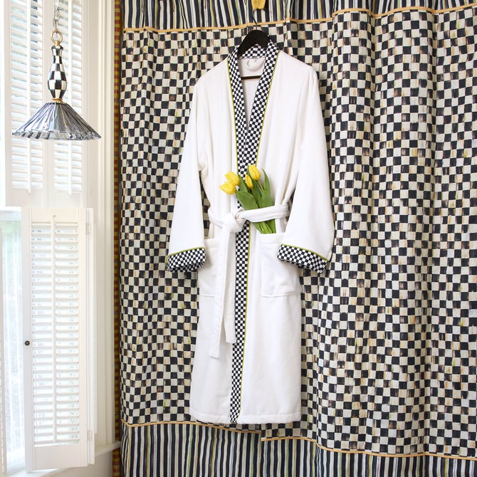 Courtly Check Shower Curtain image number 2