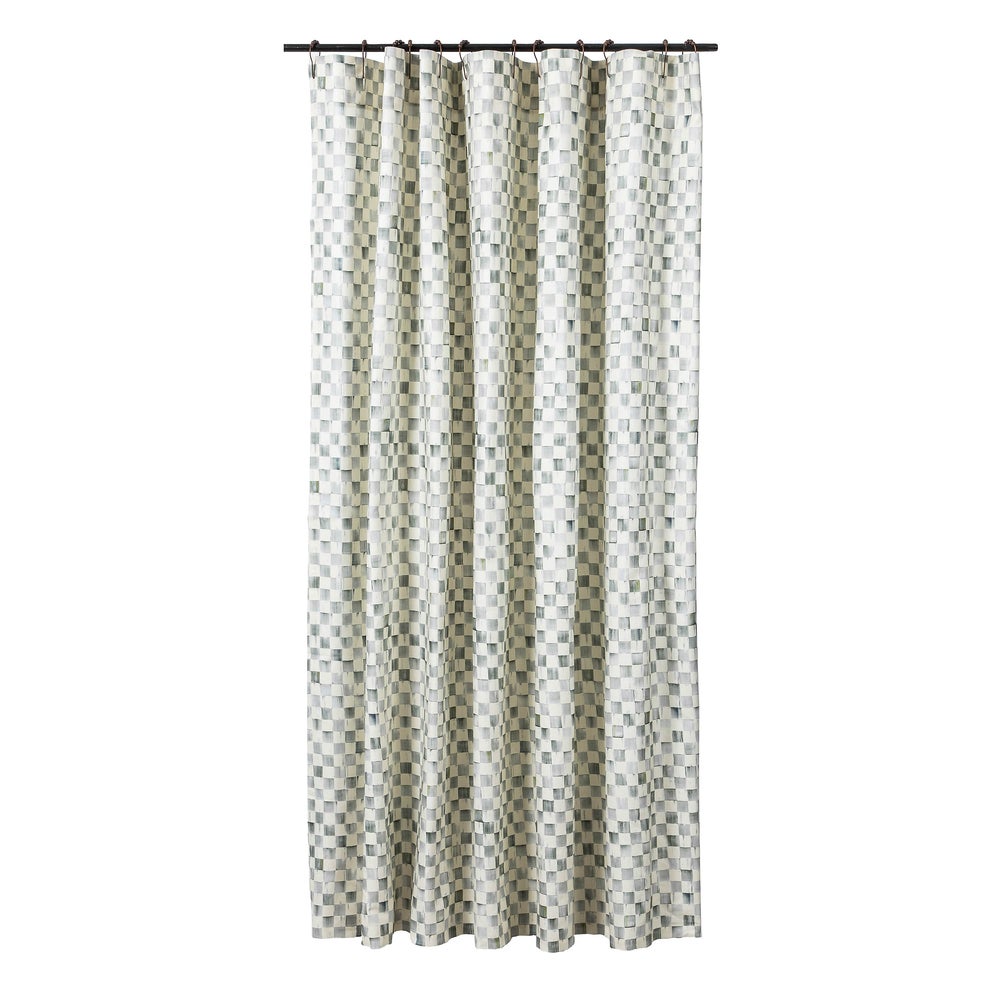 Printed Shower Curtain - Sterling Check mackenzie-childs Panama imagen 1