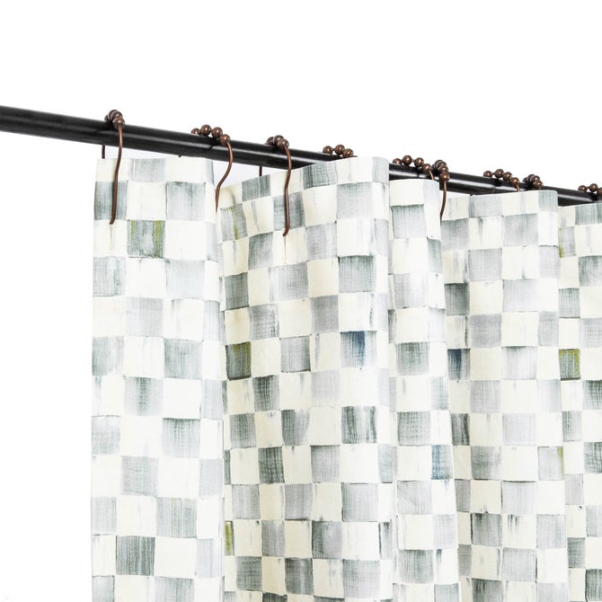 Sterling Check Shower Curtain image number 1
