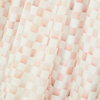 Rosy Check Shower Curtain