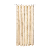 Mocha Check Shower Curtain