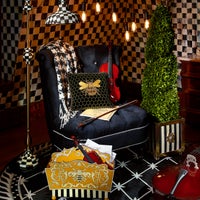 Black & Ivory Houndstooth Throw
