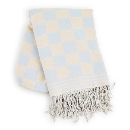 Gray Malin Ski Holiday Check Throw