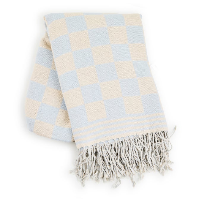 Gray Malin Ski Holiday Check Throw image number 0