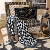 Black & White Check Throw