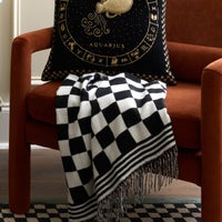 Black & White Check Throw