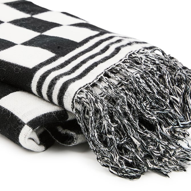Black & White Check Throw image number 2