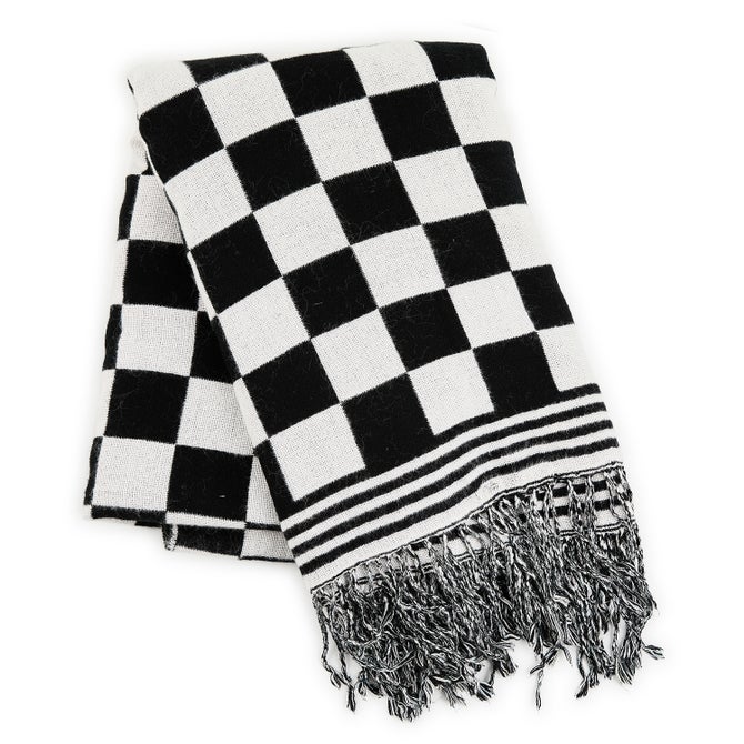 Black & White Check Throw image number 0