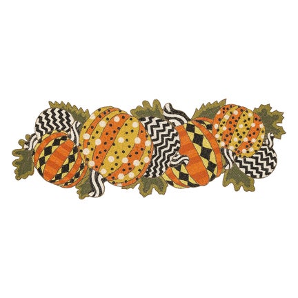 Polka Pumpkin Beaded Table Runner