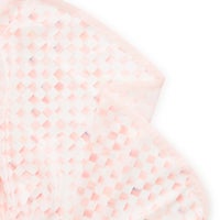 Rosy Check 90" Round Table Topper