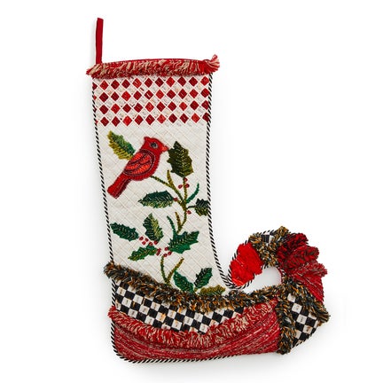 Christmas Cardinal Stocking