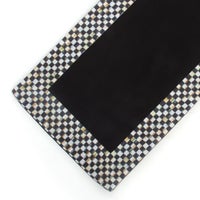 Courtly Check Black Table Runner