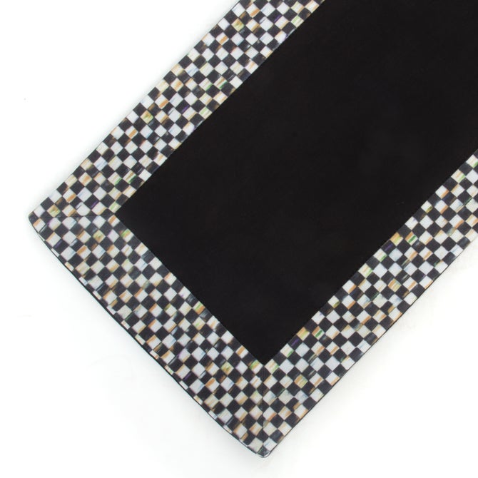 Courtly Check Black Table Runner image number 11