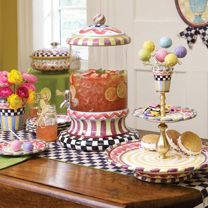 Courtly Check & Stripe Table Runner image number 3