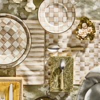 Mocha Check Table Runner