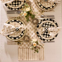 Mocha Check Table Runner