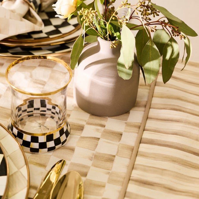 Mocha Check Table Runner image number 6