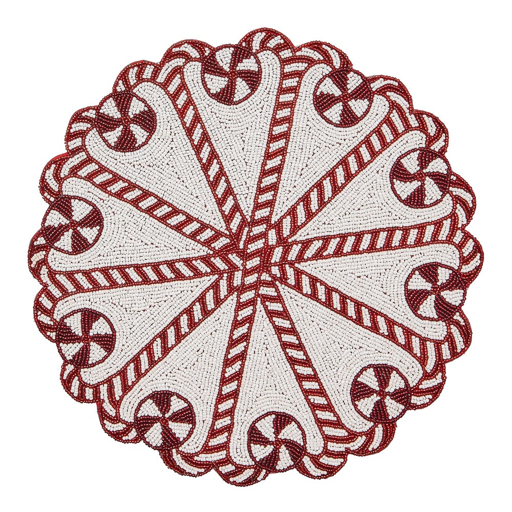 Peppermint Beaded Placemat mackenzie-childs Panama imagen 1