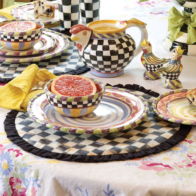 Courtly Check Round Placemat image number 1