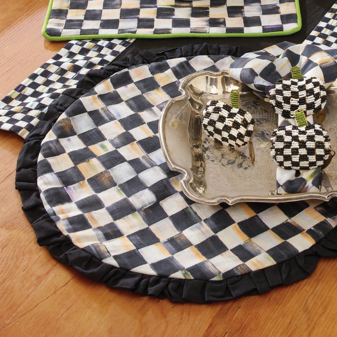 Courtly Check Round Placemat image number 3