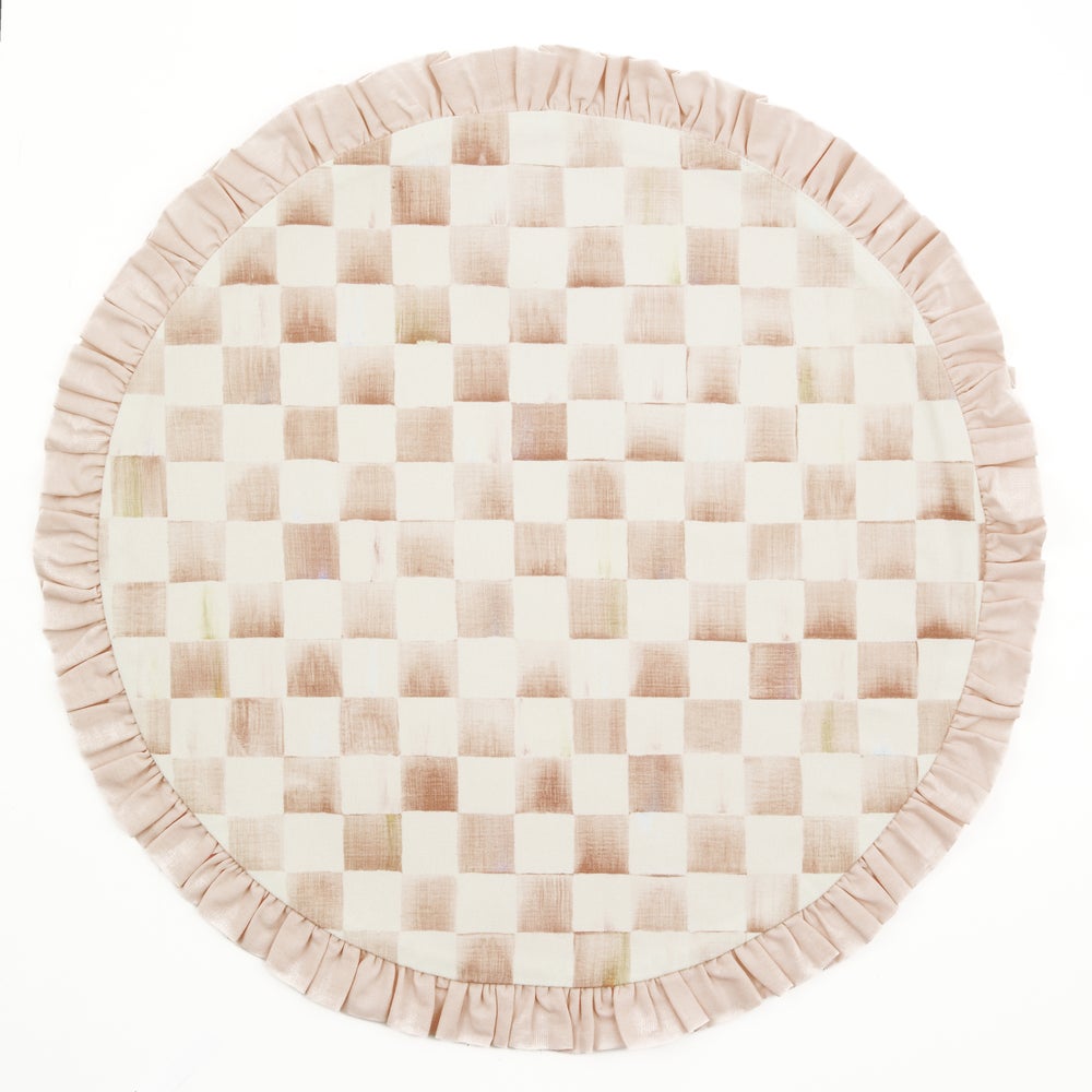 Check Round Placemat - Mocha Check mackenzie-childs Panama imagen 1