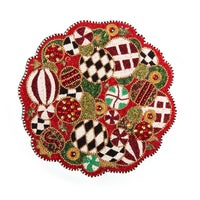Jolly Ornaments Beaded Placemat