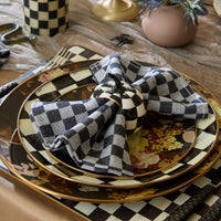Black Check Napkin, Set of 4