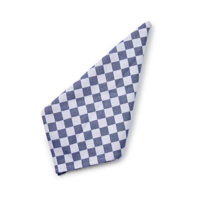 Navy Check Napkin, Set of 4 image number 0