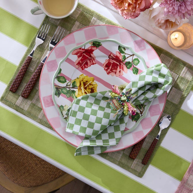 Green Check Napkin, Set of 4 image number 5