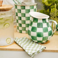 Green Check Napkin, Set of 4