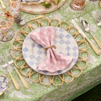 Pink Check Napkin, Set of 4