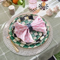 Pink Check Napkin, Set of 4