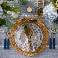 Flax Check Napkin, Set of 4