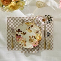 Flax Check Napkin, Set of 4