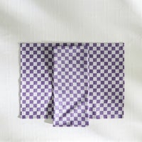 Plum Check Napkin, Set of 4