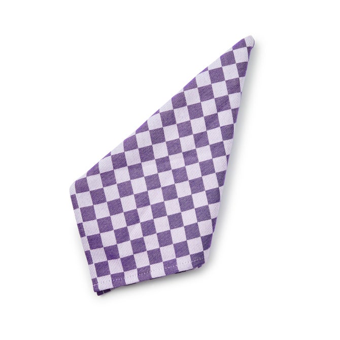Plum Check Napkin, Set of 4 image number 0