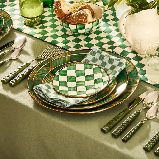 Dark Green Check Napkin, Set of 4 image number 2