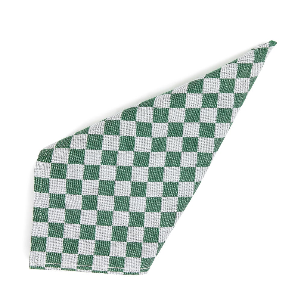 Black Check Napkin, Set of 4 - Dark Green mackenzie-childs Panama imagen 1