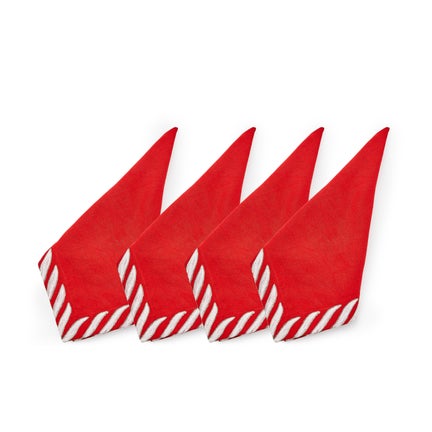 Peppermint Red Napkin, Set of 4