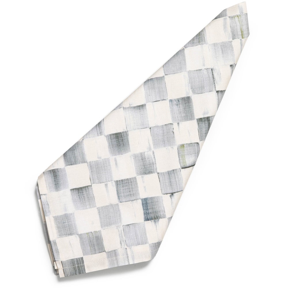Check Cloth Napkin - Sterling Check mackenzie-childs Panama imagen 1