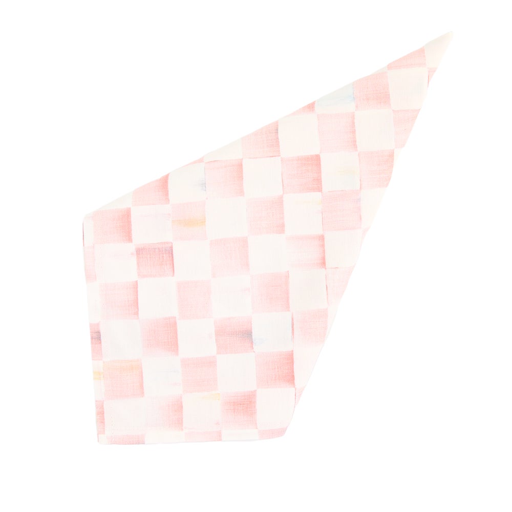 Check Cloth Napkin - Rosy Check mackenzie-childs Panama imagen 1