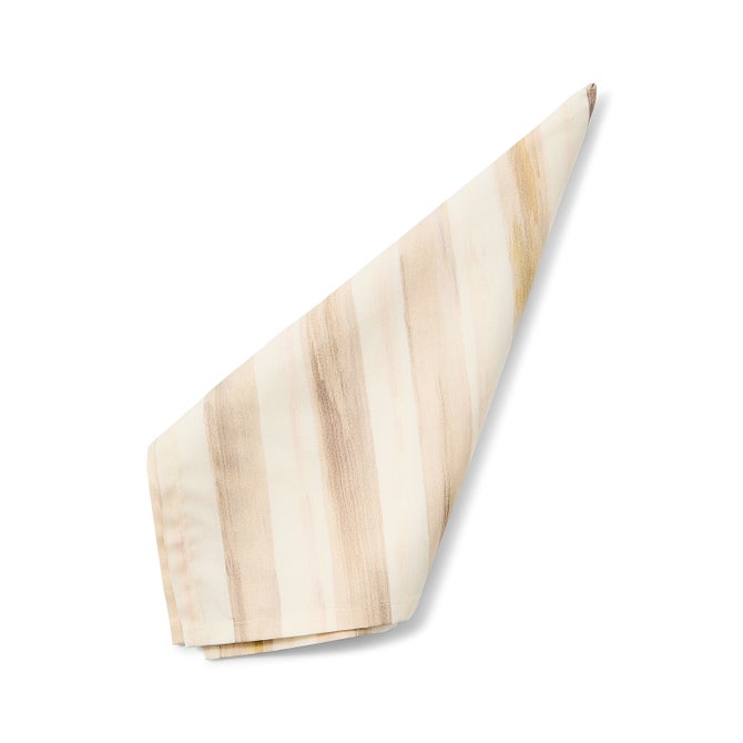 Mocha Stripe Printed Napkin image number 0