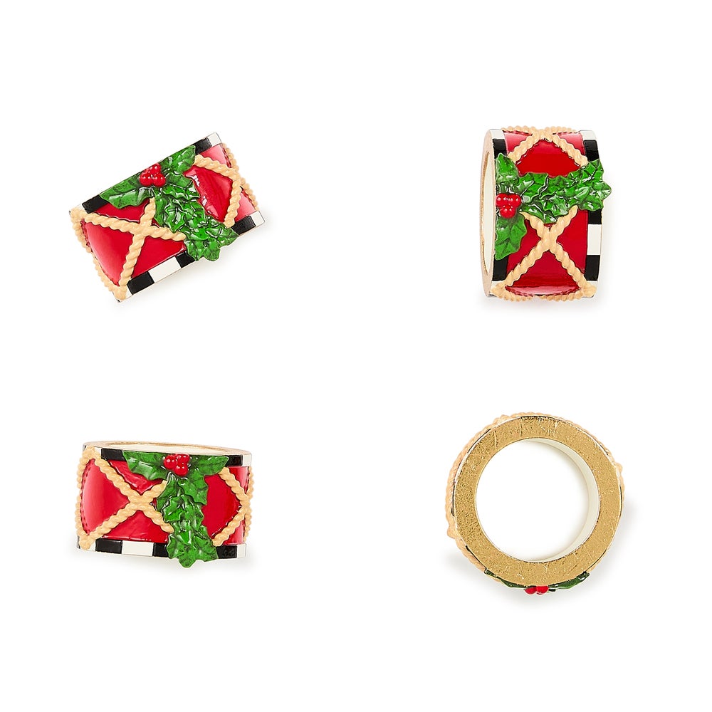 Toyland Drum Napkin Rings, Set of 4 mackenzie-childs Panama imagen 1