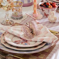 Pink Butterfly Hill Napkin Rings, Set of 4