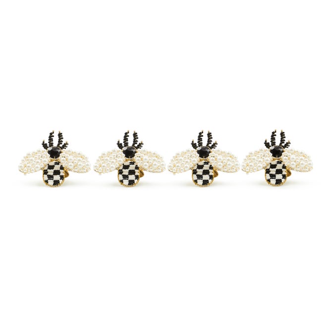 Bee Napkin Rings, Set of 4 image number 2
