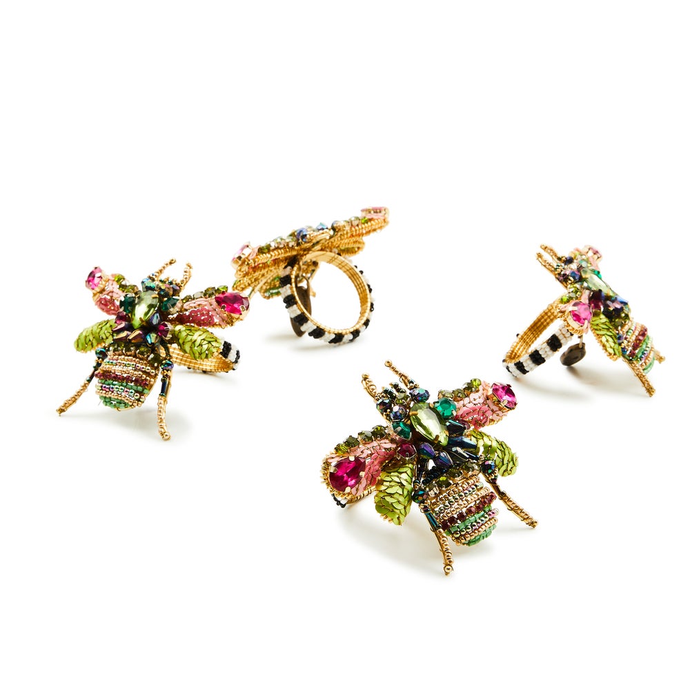 Beetle Napkin Rings, Set of 4 mackenzie-childs Panama imagen 1