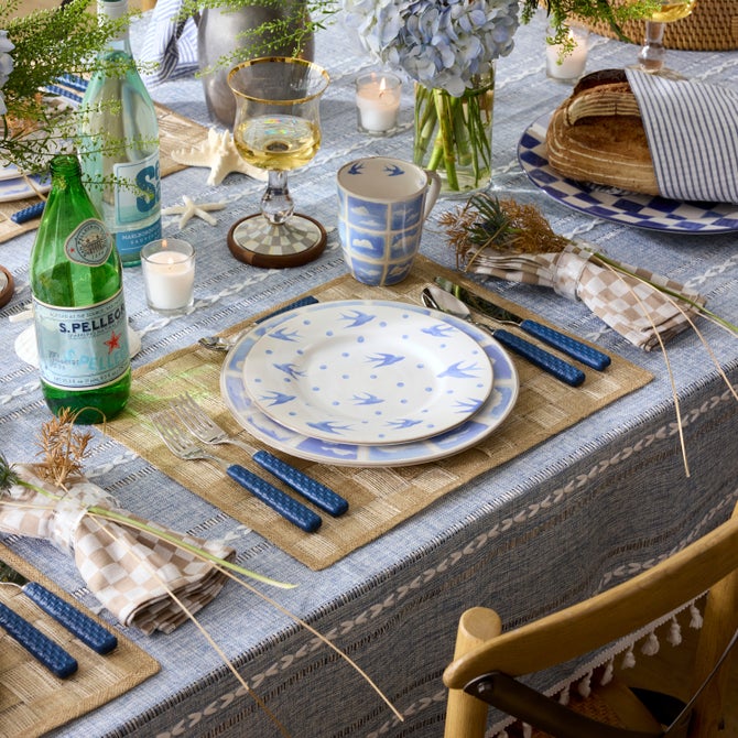 Clear Check Napkin Rings, Set of 4 image number 4