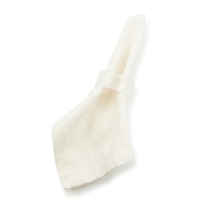Clear Check Napkin Rings, Set of 4 image number 1