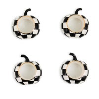 Courtly Check Pumpkin Napkin Rings, Set of 4