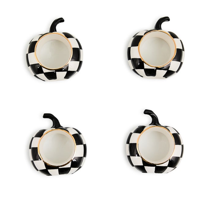 Courtly Check Pumpkin Napkin Rings, Set of 4 image number 0